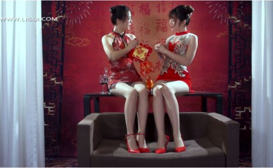 [Ligui丽柜]HD视频 2020.01.25 双生花之丝丝如意 安娜&潘潘[1V／395MB]