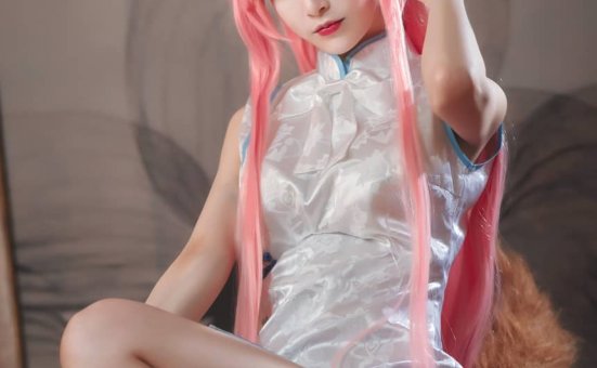 铁板烧鬼舞w –  NO.019 玉藻前旗袍白[20P-300.3M]