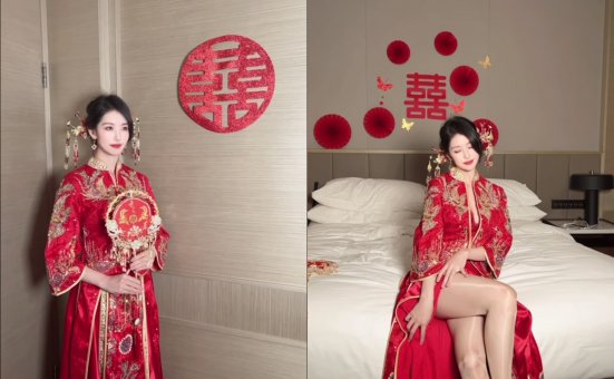 抖娘利世新娘拍摄花絮 [55P+2V-808MB]