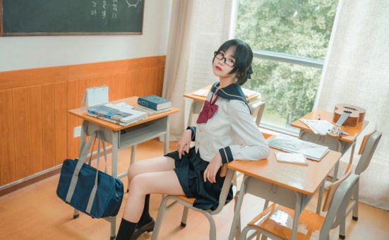 [喵糖映画]VOL.459 慵懒的JK[29P-326MB]