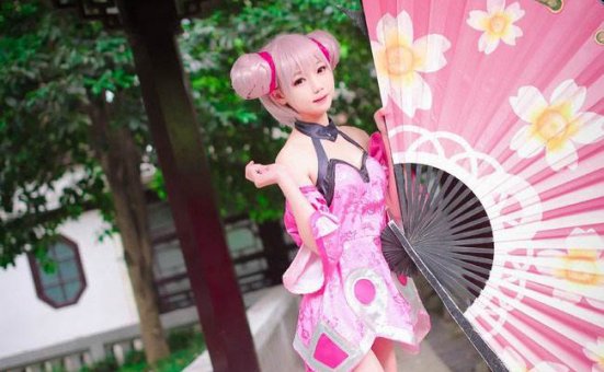 王者荣耀小乔cosplay白丝美腿大胆福利写真