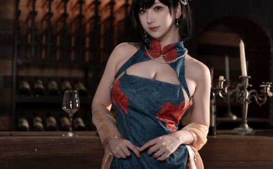 梓猫AzuNyan-舰长图-碧蓝航线-建武旗袍[9P-55.8MB]