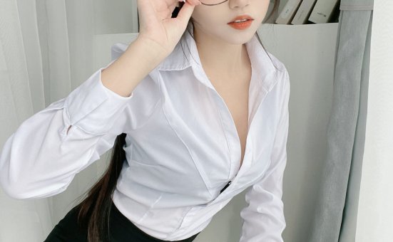 不呆猫-黑丝包臀裙OL[24P+5V-907MB]