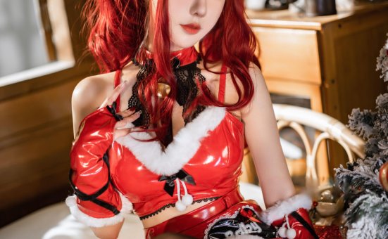 仙女月-红色圣诞兔[32P-839MB]