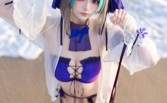 九柒喵 –  碧蓝航线-柴郡泳装[26P-193.9M]