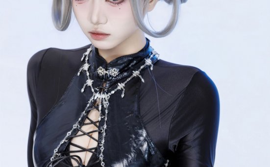 柒柒要乖哦 –黑靡烟旗袍[108P+2V-1.88G]