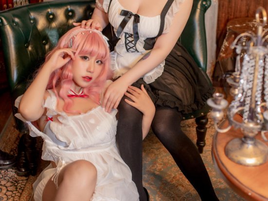 皮皮奶可可爱了啦&喵零 –   双人女仆 [24P-331MB]