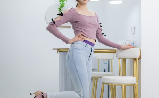 BoBoSocks袜啵啵 No.705 香菜-高跟鞋、薄紫丝、牛仔裤裤里丝 [161P1V-6.66GB]