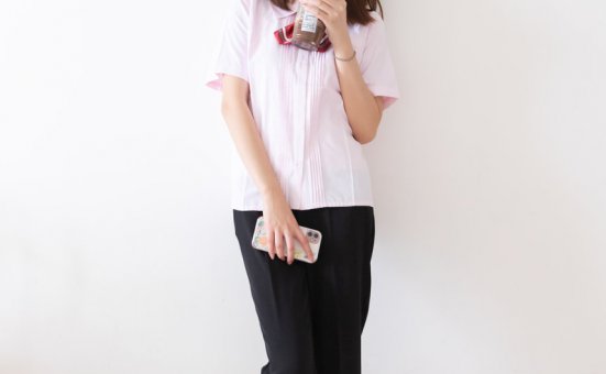 BoBoSocks袜啵啵 积分限定作品043 小甜豆-校服、平底布鞋、白棉袜、裸足