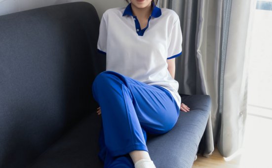 甜予摄影 No.275 甜宝-校服、白色棉袜、肉色丝袜、小皮鞋